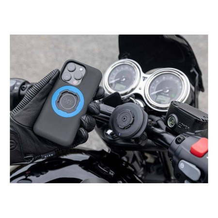 Głowica QUAD LOCK wodoodporna z ładowarką indukcyjną USB czarny