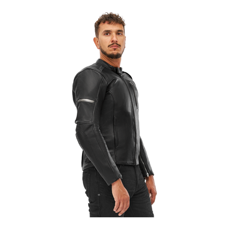 Kurtka skórzana SHIMA HUNTER+ 2.0 BLACK czarny