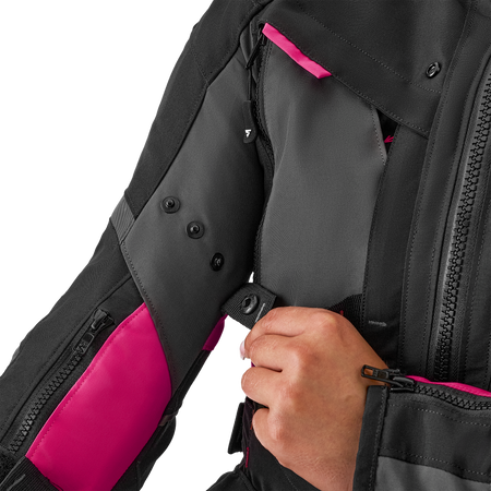 Kurtka tekstylna damska SHIMA HERO 2.0 LADY PINK czarny szary różowy