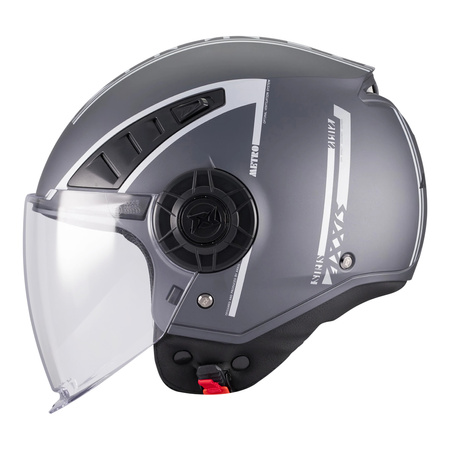 Kask otwarty AXXIS METRO S SIRIS C2 MATT czarny szary