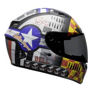 Kask integralny BELL QUALIFIER DLX MIPS DEVIL MAY CARE GREY żółty niebieski szary czerwony czarny biały