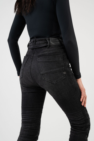 Jeansy motocyklowe damskie SHIMA METRO LADY BLACK czarny