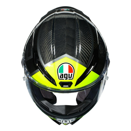 Kask integralny AGV PISTA GP RR ESSENZA 46 czarny żółty fluo