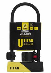 Zapięcie U-Lock AUVRAY TITAN 320 165x320mm czarny żółty