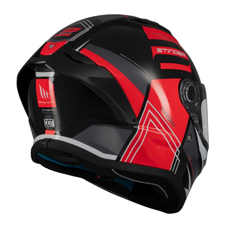 Kask integralny MT STINGER 2 TRON BLACK/GREY/RED