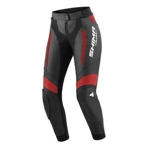 Spodnie skórzane damskie SHIMA MIURA 2.0 BLACK/RED czarny czerwony biały