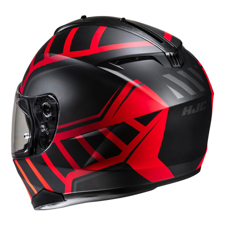 Kask integralny HJC C70N HOLT BLACK/RED czerwony czarny