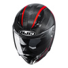 Kask integralny HJC F70 CARBON ESTON BLACK/RED czarny czerwony szary