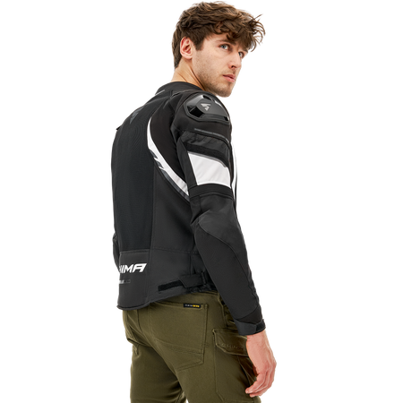 Kurtka tekstylna SHIMA MESH PRO 2.0 BLACK/WHITE czarny biały