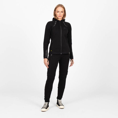 Bluza motocyklowa damska KNOX SHIELD HOODY LADY BLACK czarny