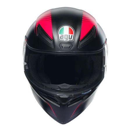 Kask integralny AGV K1 S WARMUP BLACK/PINK czarny różowy