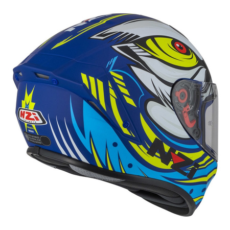 Kask integralny NZI TRENDY OCELO BLUE WHITE SKY BLUE MATT biały niebieski
