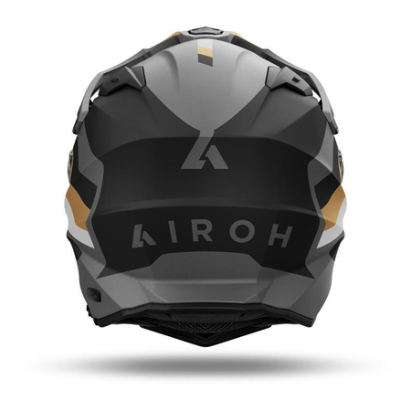 Kask integralny AIROH COMMANDER 2 DOOM GOLD MATT czarny szary złoty