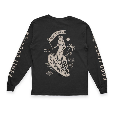 Koszulka z długim rękawem BROGER GOOD TIMES BLACK czarny