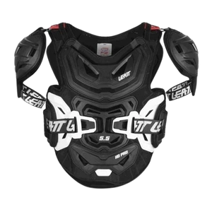 Buzer LEATT CHEST PROTECTOR 5.5 PRO HD BLACK czarny biały