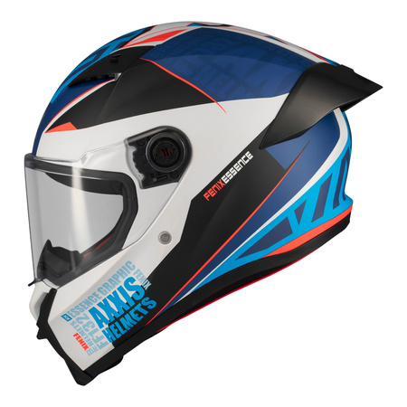 Kask integralny AXXIS FENIX ESSENCE A7 GLOSS niebieski czerwony szary czarny
