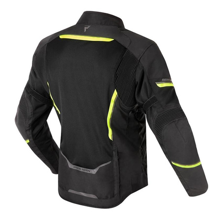 Kurtka tekstylna REBELHORN FLUX BLACK/FLO YELLOW czarny żółty fluo