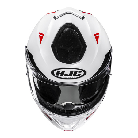 Kask szczękowy HJC I91 TRICUS WHITE/RED biały czerwony