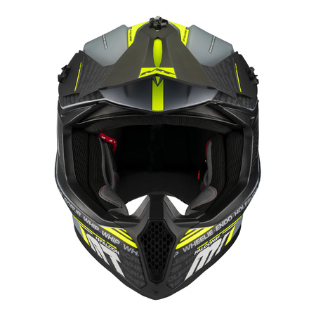 Kask cross MT FALCON S RULER C2 MATT szary czarny żółty fluo