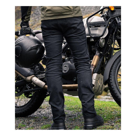 Jeansy motocyklowe KNOX RICHMOND MK3 SHORT BLACK czarny