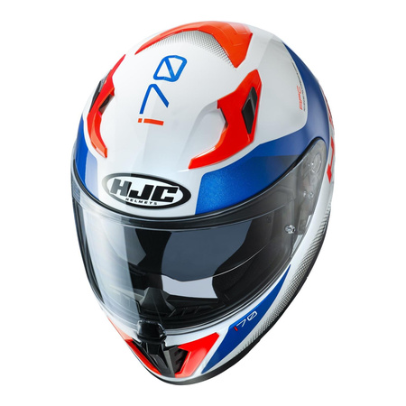 Kask integralny HJC I70 TAS WHITE/BLUE/RED biały niebieski czerwony