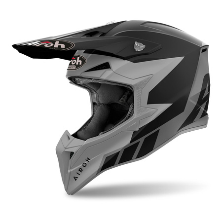 Kask cross AIROH WRAAAP RELOADED ANTHRACITE MATT szary czarny