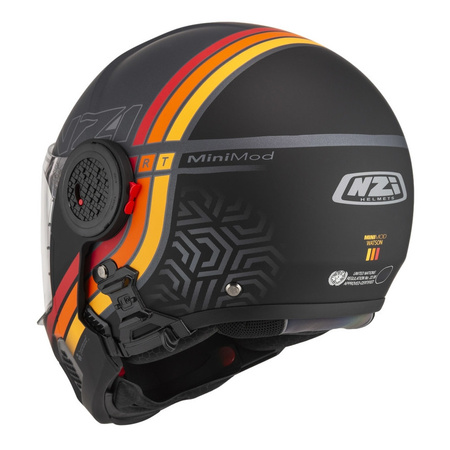 Kask szczękowy NZI MINIMOD WATSON BLACK ANTRACITE MATT szary czarny