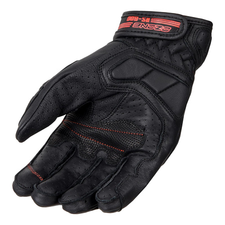 Rękawice miejskie OZONE RS600 SHORT BLACK/FLO RED czarny czerwony fluo