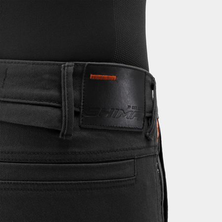 Jeansy motocyklowe SHIMA RECON BLACK czarny