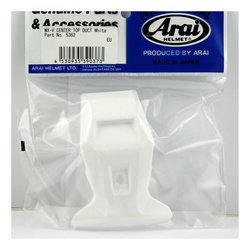Wlot powietrza do kasku ARAI MX-V CENTRALNY TYLNY WHITE biały