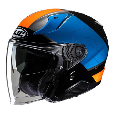 Kask otwarty HJC RPHA 31 CHELET BLUE/ORANGE niebieski pomarańczowy czarny