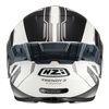 Kask integralny NZI TRENDY ELEGANCE WHITE BLACK TINTED MATT biały czarny