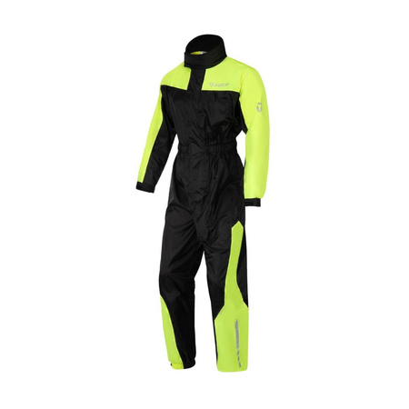 Kombinezon przeciwdeszczowy SECA MONSUN EVO BLACK/FLUO czarny żółty fluo