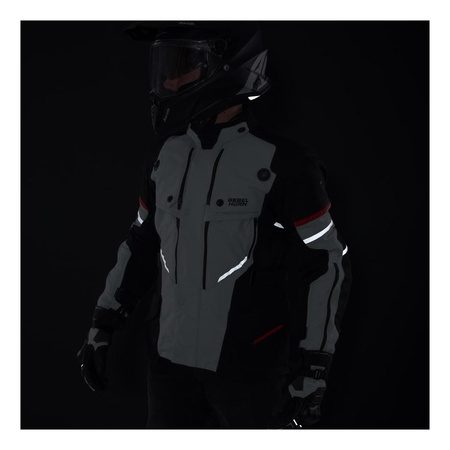 Kurtka tekstylna REBELHORN RANGE GREY/BLACK/RED szary czarny czerwony