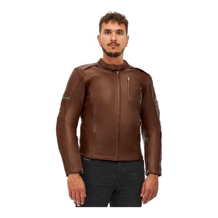 Kurtka skórzana SHIMA HUNTER+ 2.0 BROWN brązowy
