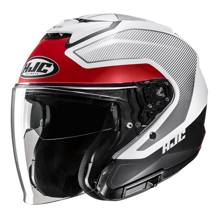 Kask otwarty HJC I31 TEVIS GREY/RED szary czerwony