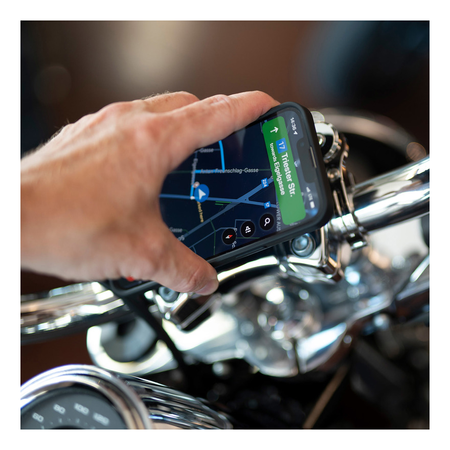 Uchwyt do mocowania SP CONNECT MOTO MOUNT PRO NA KIEROWNICĘ CHROME srebrny
