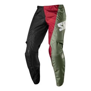 Spodnie cross SHIFT WHIT3 TARMAC BLACK czarny czerwony zielony