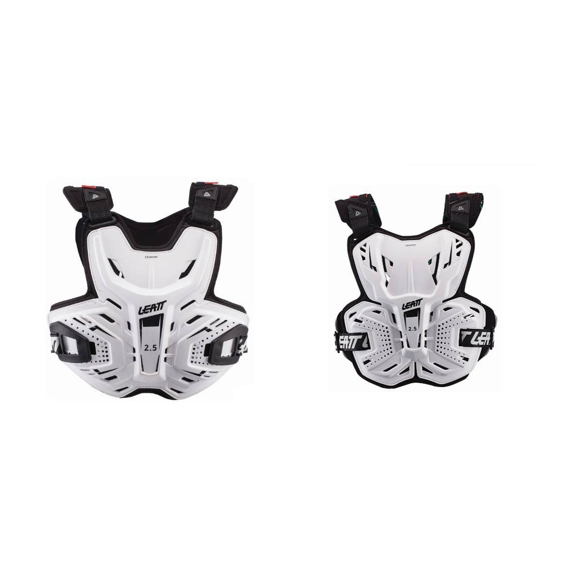 Buzer LEATT CHEST PROTECTOR 2.5 WHITE biały czarny RRmoto.pl