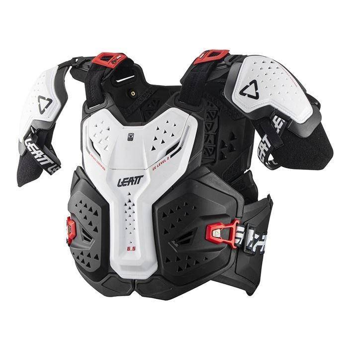 Buzer LEATT CHEST PROTECTOR 6.5 PRO WHITE czarny biały RRmoto.pl