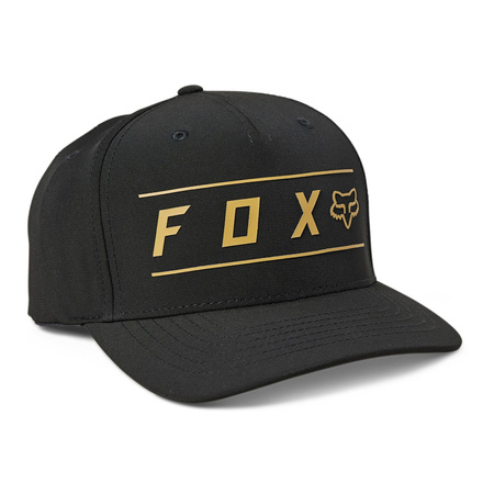 Czapka z daszkiem FOX PINNACLE TECH FLEXFIT BROWN/BLACK czarny brązowy
