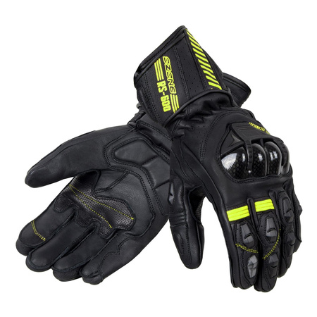 Rękawice sportowe OZONE RS600 BLACK/FLO YELLOW czarny żółty fluo