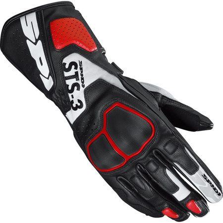 Rękawice sportowe damskie SPIDI STS-3 LADY RED czarny biały czerwony